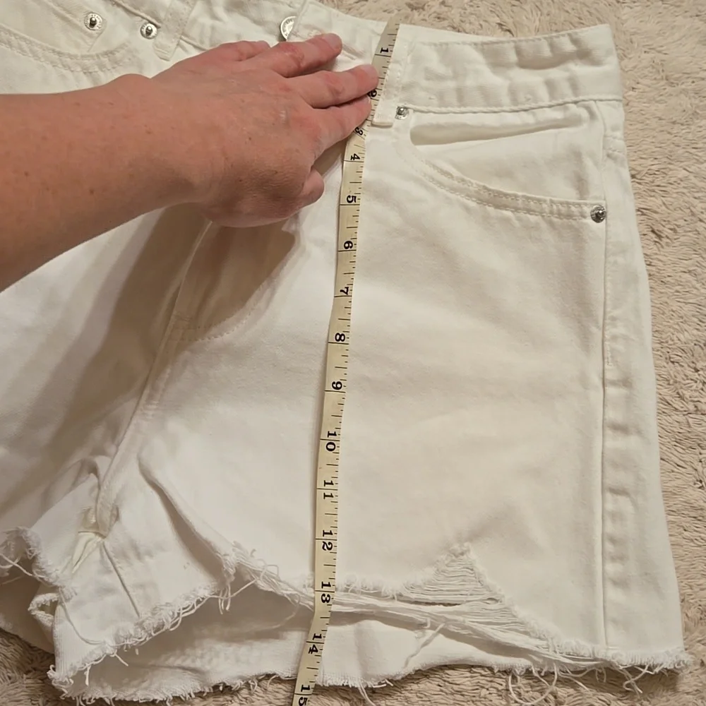 White Denim Women's Shorts - Picture 3 of 5